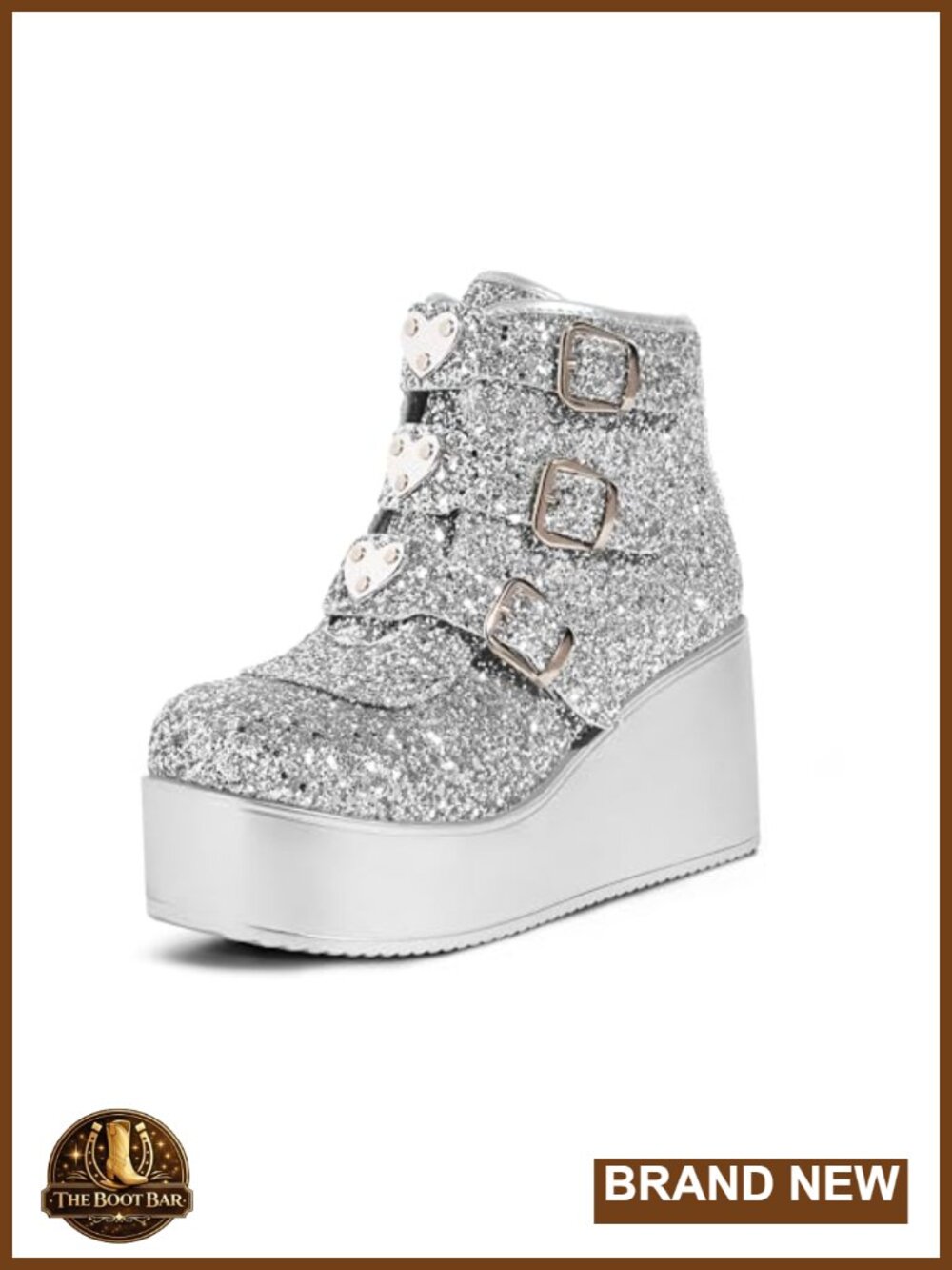 Women's Platform Chunky Ankle Boots Wedge Lace-Up PU Mesh Winter Bootie
